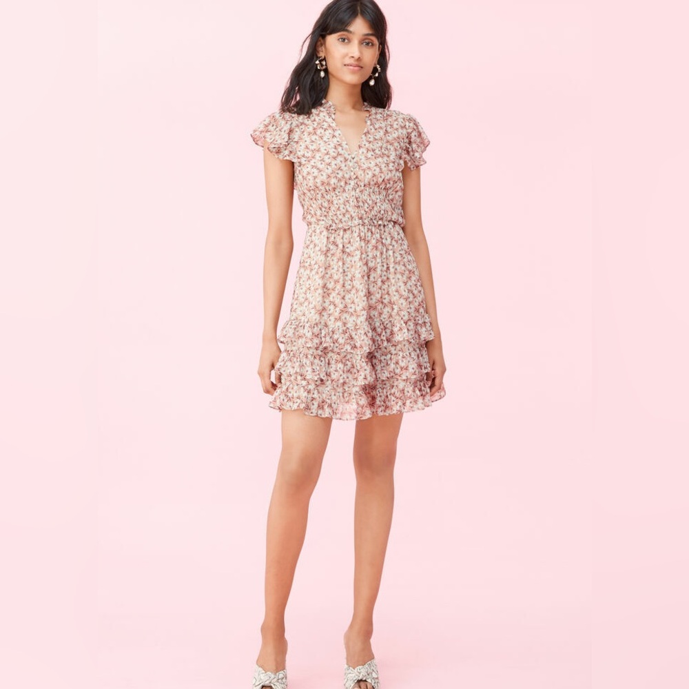 Rebecca Taylor Lucia Fleur Lurex Dress